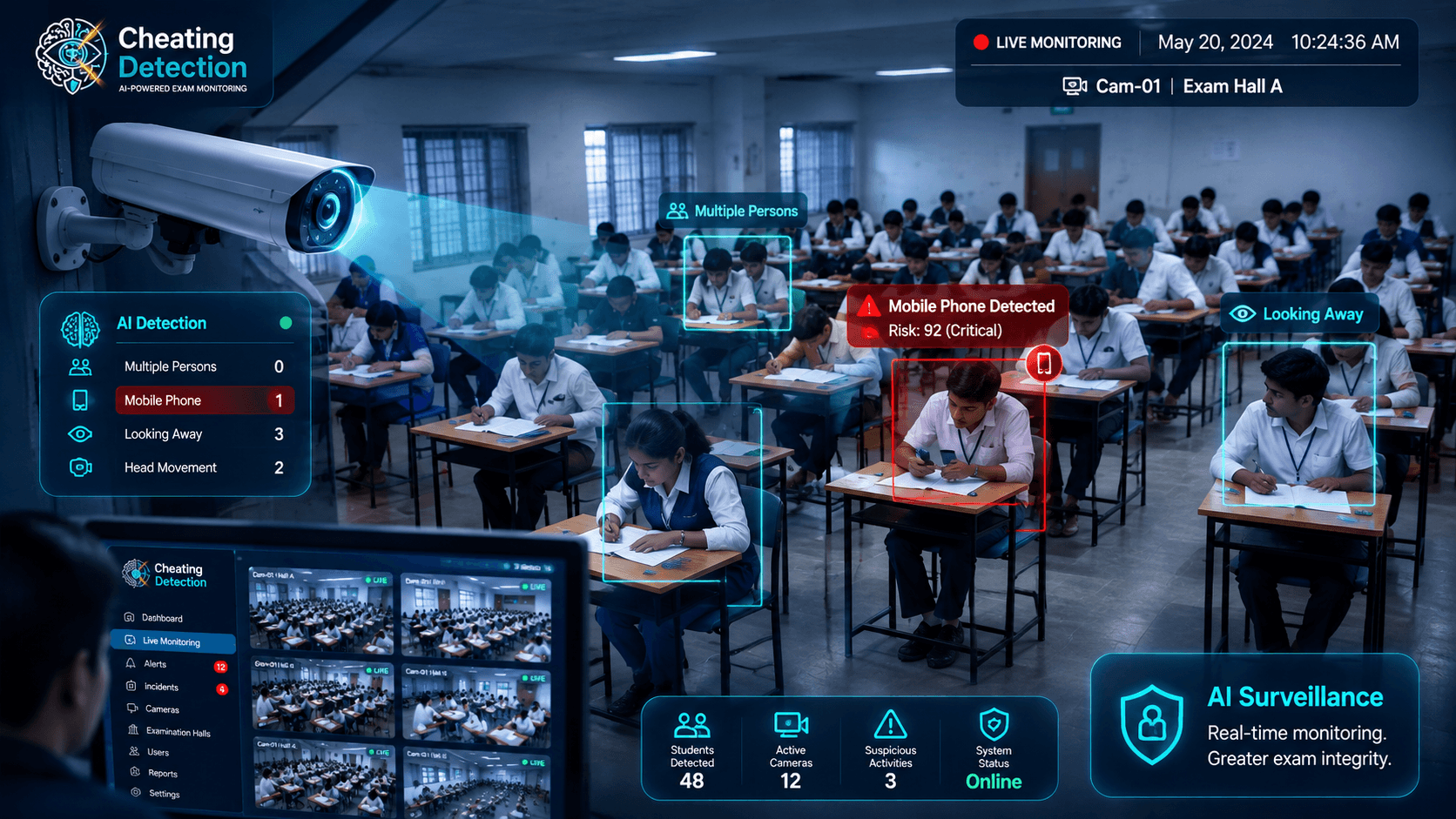SecureExam AI Interface Preview